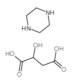 哌嗪-DL-苹果酸盐结构式