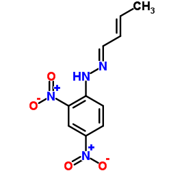 2-Butenal, (2,4-dinitrophenyl)hydrazone Structure