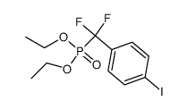 二氟(4-碘苯基)甲基)膦酸二乙酯结构式