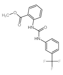 Benzoic acid,2-[[[[3-(trifluoromethyl)phenyl]amino]carbonyl]amino]-, methyl ester structure