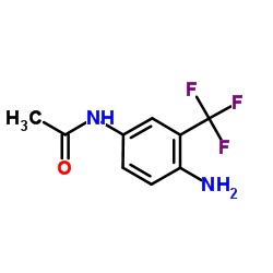 4'-氨基-3'-(三氟甲基)乙酰苯胺结构式