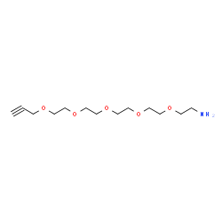 Propargyl-PEG5-amine structure