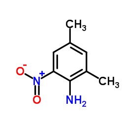 4,6-二甲基-2-硝基苯胺结构式