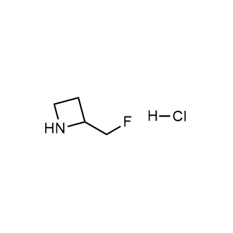 2-(氟甲基)氮杂环丁烷盐酸盐结构式