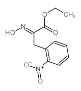 Benzenepropanoicacid, a-(hydroxyimino)-2-nitro-, ethyl ester结构式