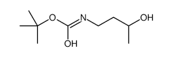 Carbamic acid, (3-hydroxybutyl)-, 1,1-dimethylethyl ester (9CI) Structure