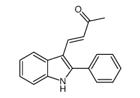 4-(2-phenyl-1H-indol-3-yl)but-3-en-2-one Structure