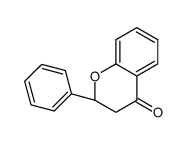 (2S)-2-Phenyl-2,3-dihydro-4H-1-benzopyran-4-one结构式