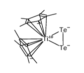 (C5Me5)2Ti(η(2)-Te2)结构式