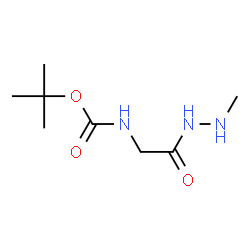 Glycine, N-[(1,1-dimethylethoxy)carbonyl]-, 2-methylhydrazide (9CI) structure