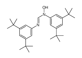 N,N'-bis(3,5-ditert-butylphenyl)-N-hydroxymethanimidamide结构式