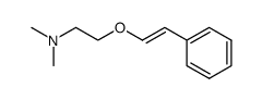 N,N-dimethyl-2-[2-(phenyl)ethenyloxy]ethanamine Structure