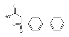 2-(4-phenylphenyl)sulfonylacetic acid结构式
