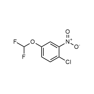 1-氯-4-(二氟甲氧基)-2-硝基苯结构式