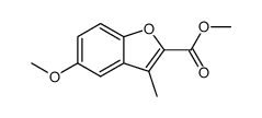 5-甲氧基-3-甲基苯并呋喃-2-甲酸甲酯结构式