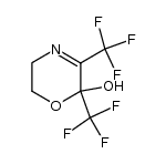 2,3-bis(trifluoromethyl)-5,6-dihydro-2H-1,4-oxazin-2-ol结构式
