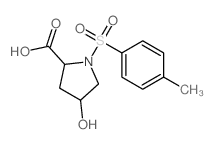 4-羟基-1-(甲苯-4-磺酰基)-吡咯烷-2-羧酸结构式