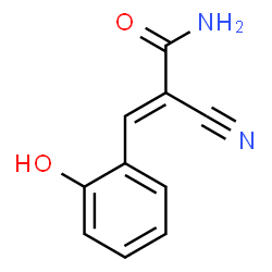 2-CYANO-3-(2-HYDROXYPHENYL)ACRYLAMIDE Structure