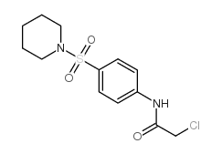 2-氯-n-[4-(哌啶-1-基磺酰基)苯基]乙酰胺结构式