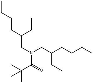 N,N-二(2-乙基己基)-2,2-二甲基丙酰胺结构式
