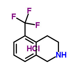 5-三氟甲基-1,2,3,4-四氢异喹啉盐酸盐结构式