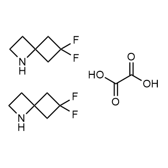 6,6-Difluoro-1-azaspiro[3.3]heptane hemioxalate Structure