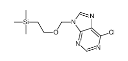 2-[(6-chloropurin-9-yl)methoxy]ethyl-trimethylsilane结构式
