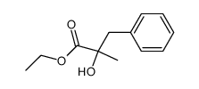 2-hydroxy-2-methyl-3-phenylpropionic acid ethyl ester Structure