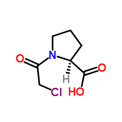 1-(2-氯乙酰基)脯氨酸结构式