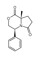 (4S,8aS)-8a-methyl-4-phenyltetrahydro-pyrrolo[2,1c][1,4]oxazine-1,6-dione Structure