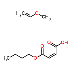 2-马来酸单丁酯与甲基乙烯基醚的聚合物结构式
