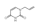2,4(1H,3H)-Pyrimidinedione,1-(2-propen-1-yl)- Structure