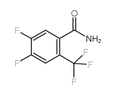 4,5-二氟-2-(三氟甲基)苯甲酰胺结构式