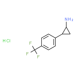 2-(4-(trifluoromethyl)phenyl)cyclopropanamine hydrochloride Structure