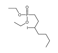 1-diethoxyphosphoryl-3-iodoheptane结构式