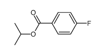 Benzoic acid, 4-fluoro-, 1-Methylethyl ester Structure