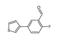 2-fluoro-5-(thiophen-3-yl)benzaldehyde Structure