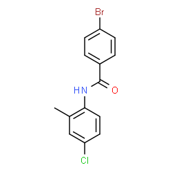 4-Bromo-N-(4-chloro-2-methylphenyl)benzamide结构式
