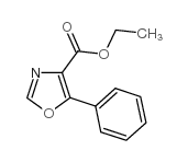 5-苯基噁唑-4-羧酸乙酯结构式