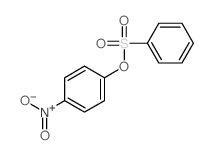 Benzenesulfonic acid,4-nitrophenyl ester Structure