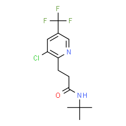 N-(TERT-BUTYL)-3-[3-CHLORO-5-(TRIFLUOROMETHYL)-2-PYRIDINYL]PROPANAMIDE Structure