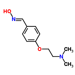 苯甲醛, 4-[2-(二甲胺基)乙氧基]-, 肟结构式