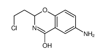 [2-(2-chloroethyl)-4-oxo-2,3-dihydro-1,3-benzoxazin-6-yl]azanium,chloride Structure