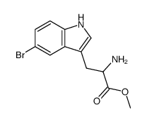 DL-5-bromotryptophan methyl ester结构式