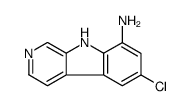 6-氯-9h-吡啶并[3,4-b]吲哚-8-胺结构式