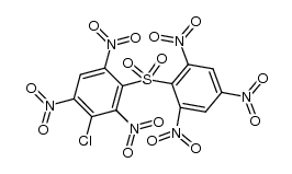 3-chloro-2,4,6-trinitrophenyl 2,4,6-trinitrophenyl sulfone Structure