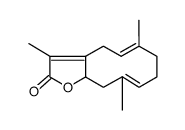 7,8,11,11a-Tetrahydro-3,6,10-trimethylcyclodeca[b]furan-2(4H)-one结构式