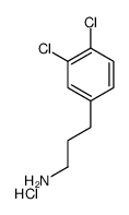 3-(3,4-dichlorophenyl)propan-1-amine,hydrochloride结构式