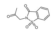1,1-dioxo-2-(2-oxo-propyl)-1,2-dihydro-1lambda*6*-benzo[d]isothiazol-3-one Structure