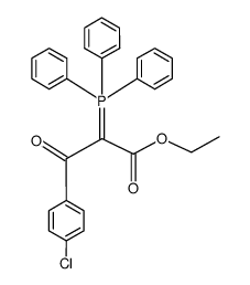 ethyl 3-(4-chlorophenyl)-3-oxo-2-(triphenyl-l5-phosphanylidene)propanoate结构式